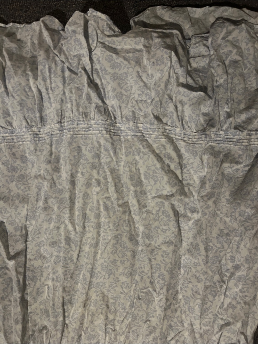 Eileen West White Floral Maxi night gown with Lace Trim - Picture 6 of 6